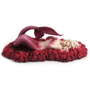 Sea of Rose Selina Fenech Polystone Mermaid Statue