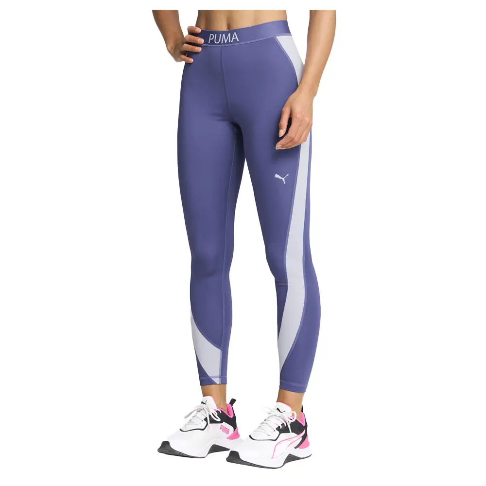 PUMA Womens Strong Colorblock 78 Athletic Leggings Casual - Blue