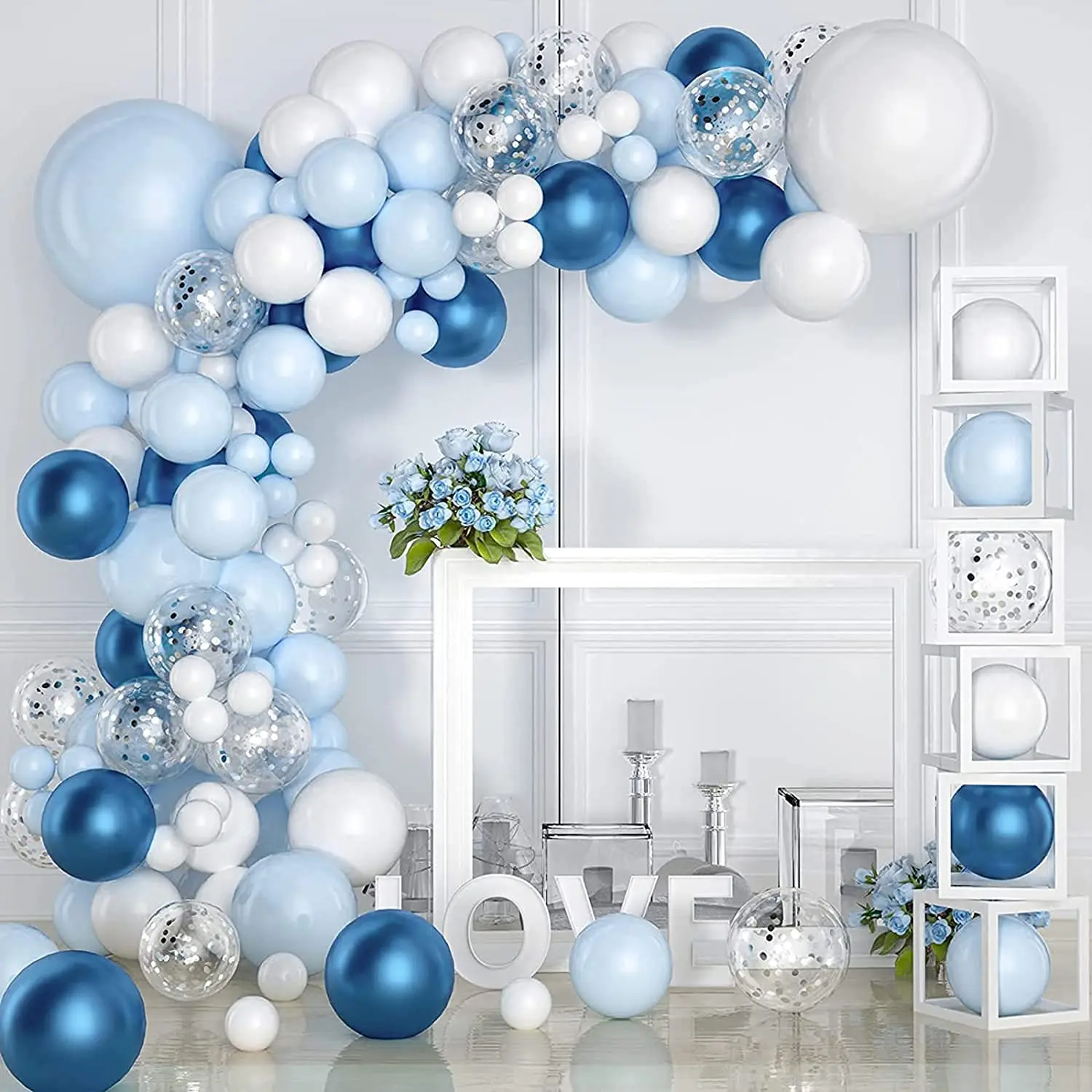 Blue White