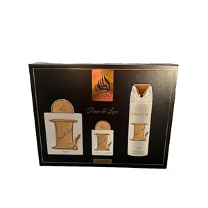 Lattafa Pride PEACE AND LOVE Gift Set EDP 100ml EDP 20ml & Perfume Spray 200ml for Unisex