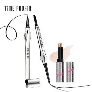 [HOT 3PCS] TIMEPHORIA Dune Hyper-Precision Superstay Eyeliner + Illumina Jelly Eyeshadow Stick + Genesis Superstay Eyebrow Pencil for Smudge-Proof, All-Day Wear