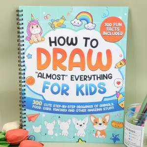 How to Draw Everything: A Book for Young Artists with Over 300 Adorable Animals, Amazing Desserts & Fun Objects, Featuring Engaging Step-by-Step Guidance, Learning to Draw