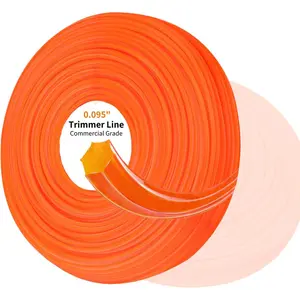 095 Inch Trimmer Line,Weed Eater String 0.095" 285Ft, Commercial Grade Nylon Replacement Line for String Trimmer,1LB Line Fits  of String Trimmer,Trim Medium& Heavy Grass&Weeds