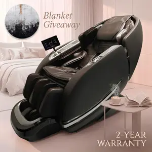 Massage Chair BV-2 Full-Body 2026 Zero Gravity SL-Track Shiatsu Recliner with 12 Auto Modes Foot Rollers Waist Calf Heating Thai Yoga Stretch AI Control Body Scan