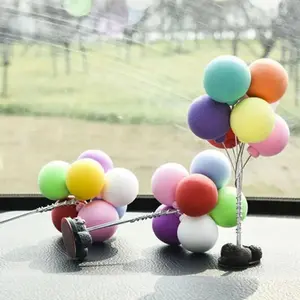 Cute Balloon Design Car Ornament, Creative Car Dashboard Decoration, Car Interior Decoration Accessories for Women & Men