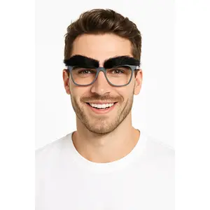 Comedic Bushy Eyebrow Glasses for Costume Fun