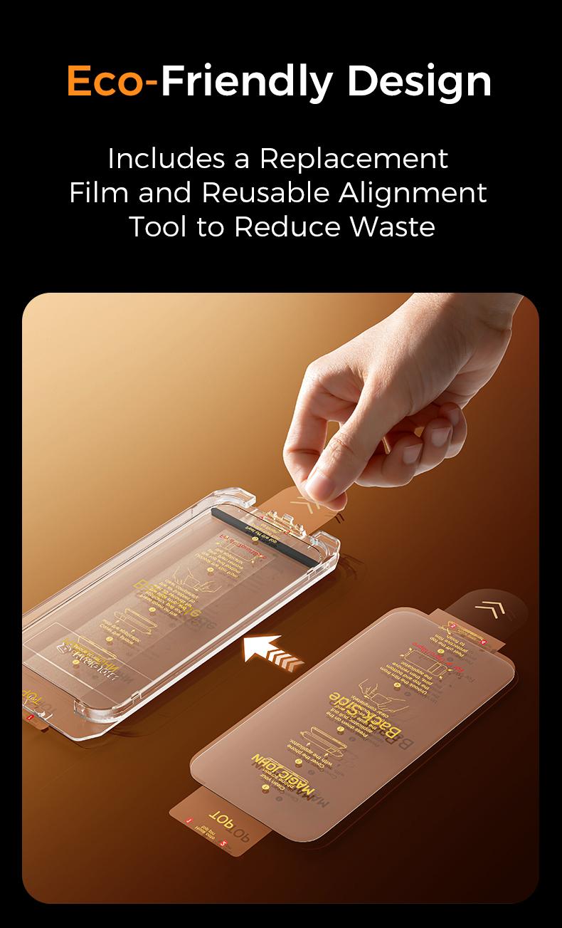 NEW MAGIC JOHN MagicView Screen Protector for iPhone 17/16/15 Series, 2-Pack, No Black Border 0.33mm Tempered Glass, Auto Dust Removal Easy Installation, HD Clear or 28° Privacy, Case-Friendly