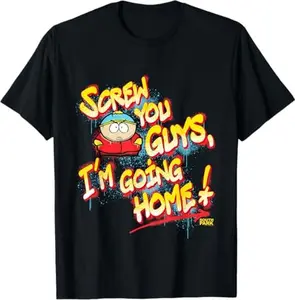 South Park Cartman Screw You Guys Graffiti T-Shirt Unisex
