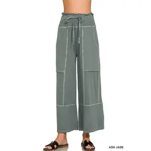 French Terry Wide Leg Pants
