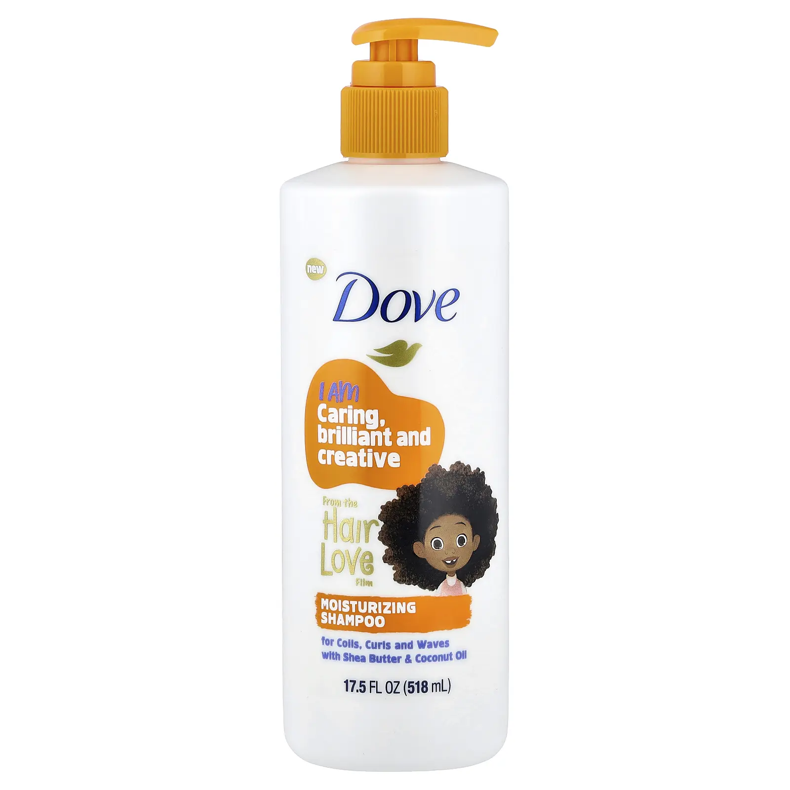Dove Kids Care, Moisturizing Shampoo, For Coils, Curls and Waves, 17.5 fl oz (518 ml) Dove Kids Care, Moisturizing Shampoo, For Coils, Curls and Waves, 17.5 fl oz (518 ml)