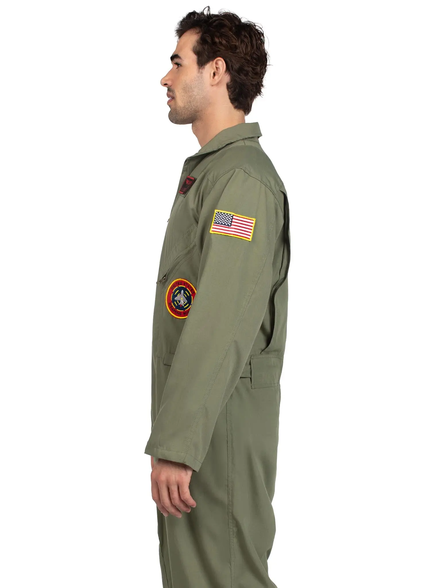 Officially Licensed Top Gun Costume Flight Suit Jumpsuit