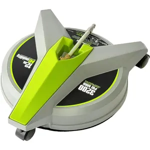 12" Electric Pressure Washer Surface Cleaner with Wheels 3200 PSI Max, Surface Cleaner for Power Washer Attachment for Concrete, Patio, Sidewalk, and Driveways