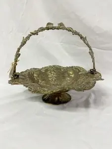 Antique American Silver-plated Centerpiece Basket