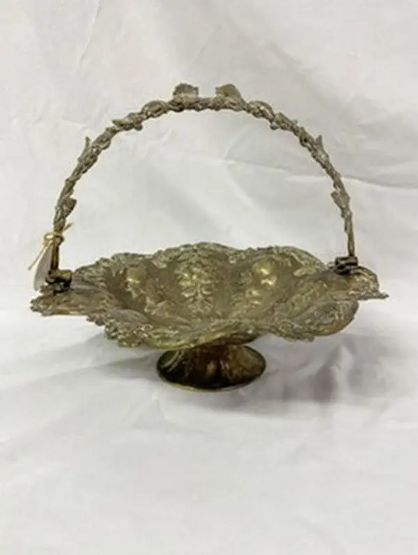 Antique American Silver-plated Centerpiece Basket