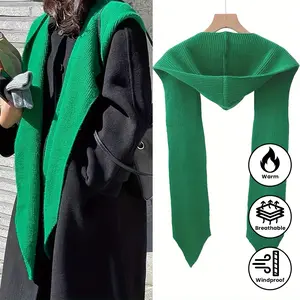 "Shape-Shifting Warmth! 🧣 ✨   2-in1 Hooded Scarf-Cowl - Cloud-Light Knit Armor for Frosty Mornings & Cozy Evenings (2025's Spring Equinox Style Hack) 🌸 ❄️ # QuietLuxury