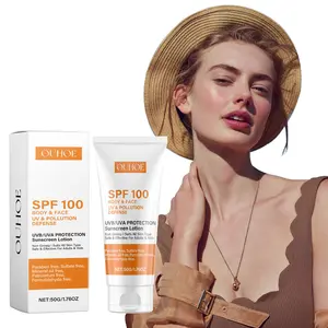Ouhoe Facial Protective Lotion - Mild Isolation Cream for UV Protection, Sunburn Repair, and Anti-Wrinkle Benefits