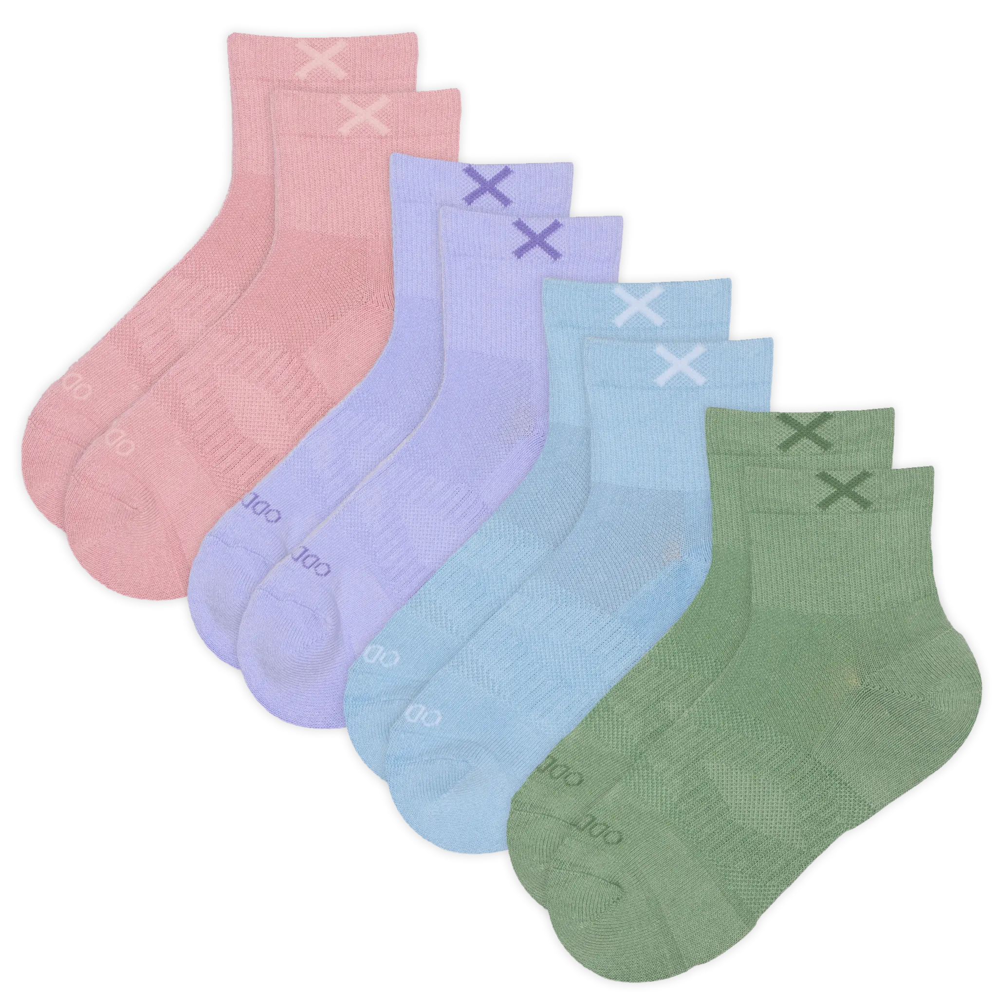 Women's 4-Pack Basic Quarter Socks - Soft, Comfortable, and Breathable Knit for Casual Everyday Wear