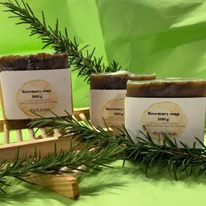 Rosemary Soap, Natural Plant-Based Bar Soap for Daily Body Cleansing