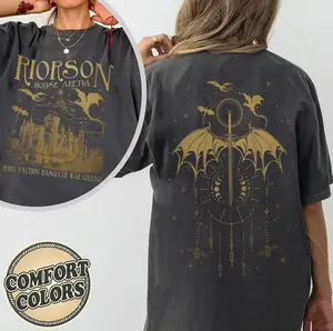 Xaden Riorson House Comfort Colors Shirt, Fourth Wing Shirt, Dragon Rider Bookish, Iron Flame Shirt, Basgiath War College, Violet Sorrengail