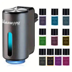 Smart Car Air Freshener Diffuser, 10*10ML Natural Perfume Essential Oil,Car Aromatherapy Diffuser,Luxury Gift for Car Lovers