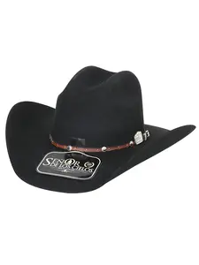 El Senor de los Cielos 50x Wool Cowboy Western Hat - Black 41675