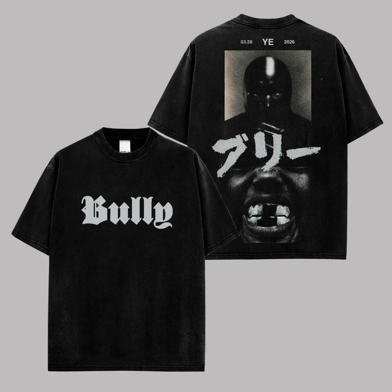 Bully - YE Album Merch 27.3.2026 Premium Cotton T-Shirt For Ye Fans, Ye Stans Hip-Hop Shirt, Gift For Ye Fan Graphic Tee, Bully Album Fan Merch Shirt, Acid Washed shirt 0FS