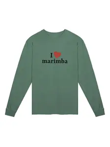 I <3 marimba | long sleeve comfort colors t-shirt
