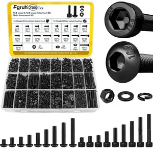 2300PCS M3 Screws with Nuts Assortment Kit, M3x4/6/8/12/16/20/25/30/35 mm Hex...