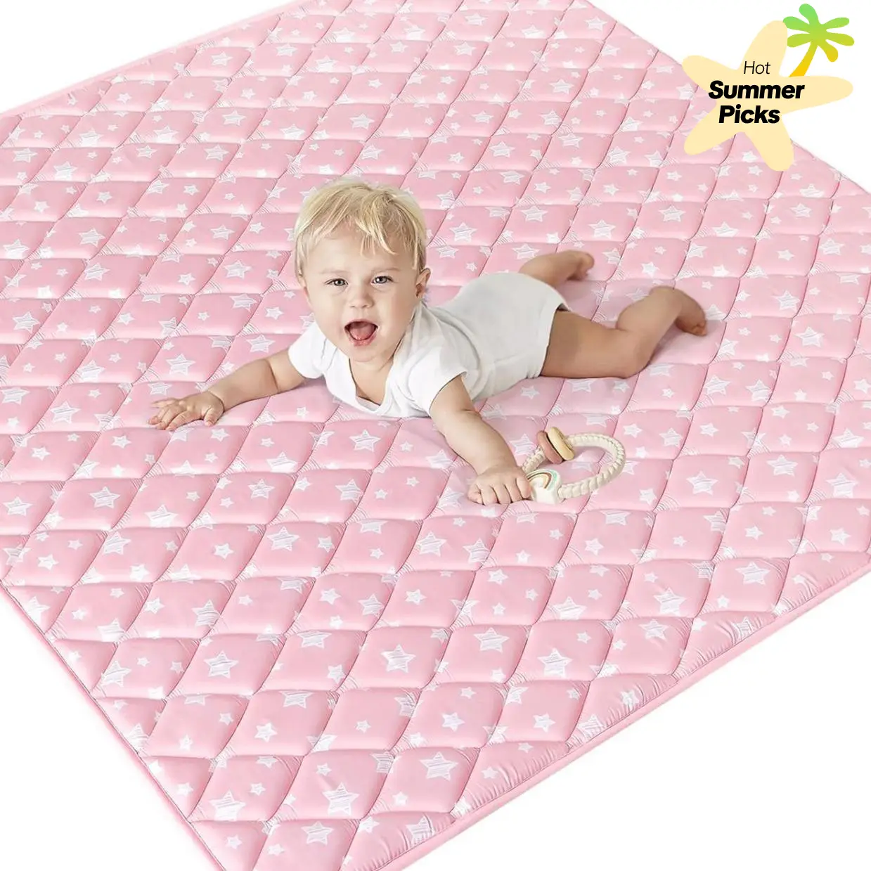 Washable Baby Foam Play Mat Thick Cushioned Non-Slip Portable Playpen Floor Mat for Crawling and Tummy Time Large Game Area for Babies and Toddlers Fo