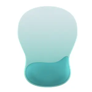 Gradient Green Ergonomic Mouse Pad with Wrist Support, Wrist Rest Mousepad for Carpal Tunnel Pain Relief, Non-Slip PU Base for Office and Home universal mouse pad non-slip pu base
