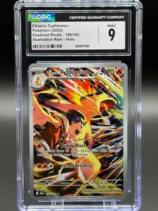 Pokemon TCG Ethan's Typhlosion | Destined Rivals 190/182 | CGC Graded MINT 9