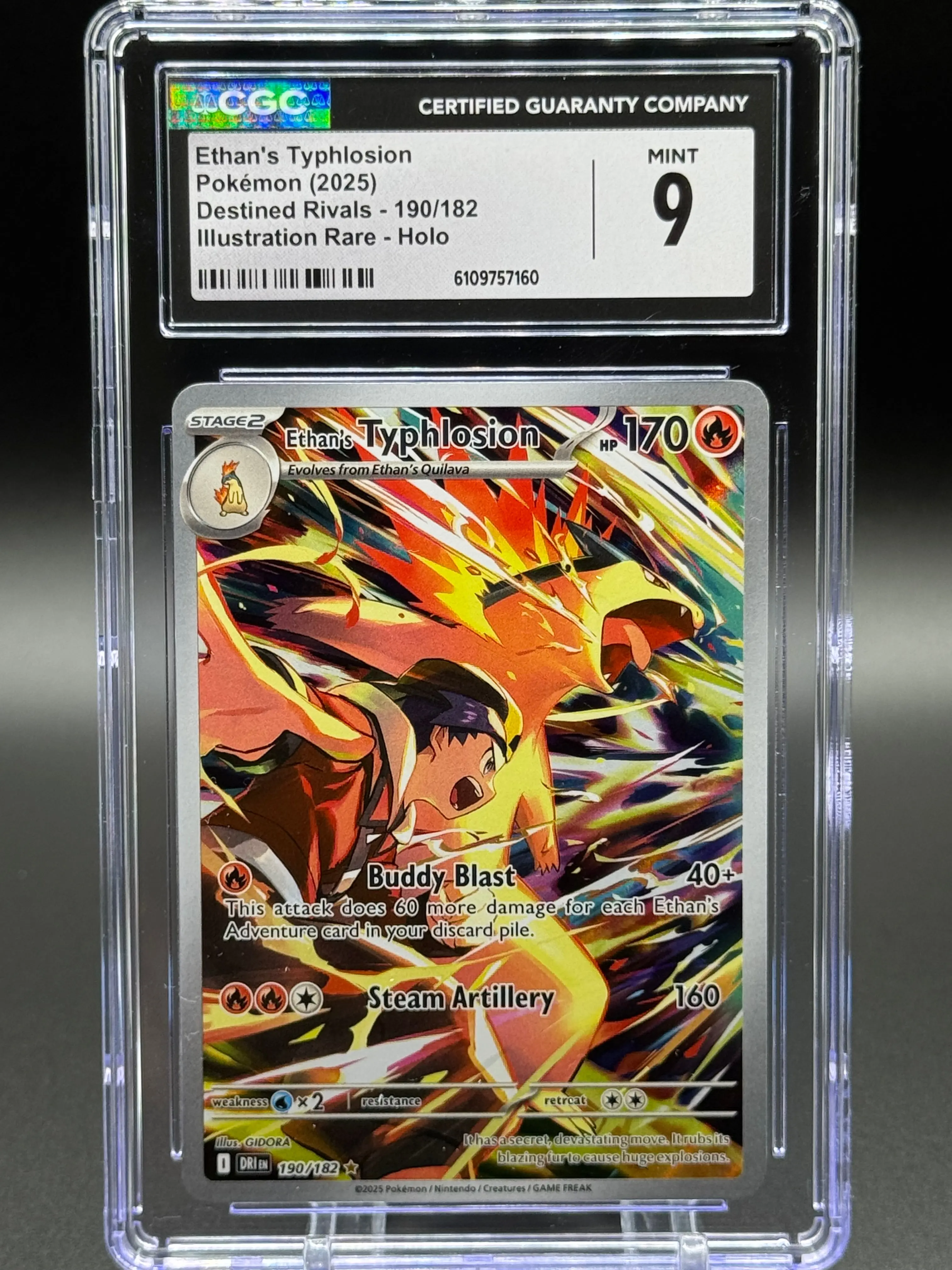 Pokemon TCG Ethan's Typhlosion | Destined Rivals 190/182 | CGC Graded MINT  9 - TikTok Shop
