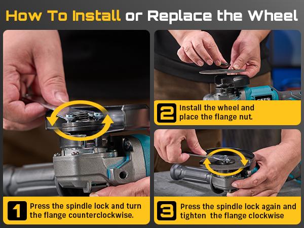 SEESII Cordless Angle Grinder Kit with 2x4.0Ah Batteries, 10000RPM Brushless Electric Metal Grinder w/ 4-1/2" Cutting Wheel, Flap Wheel, and Wool Carving Wheel for Precision Cutting & Grinding#fathersdaygift fathersdaygift SEESII Cordless Angle Grinder Kit with 2x4.0Ah Batteries, 10000RPM Brushless Electric Metal Grinder w/ 4-1/2" Cutting Wheel, Flap Wheel, and Wool Carving Wheel for Precision Cutting & Grinding#fathersdaygift fathersdaygift