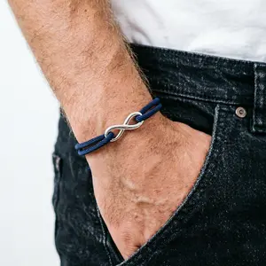 Noter New Minimalist Men String Bracelet Adjustable Unfading 5 Colors Available 3mm A Grade Cord Casual Wrist Accessories Hombre