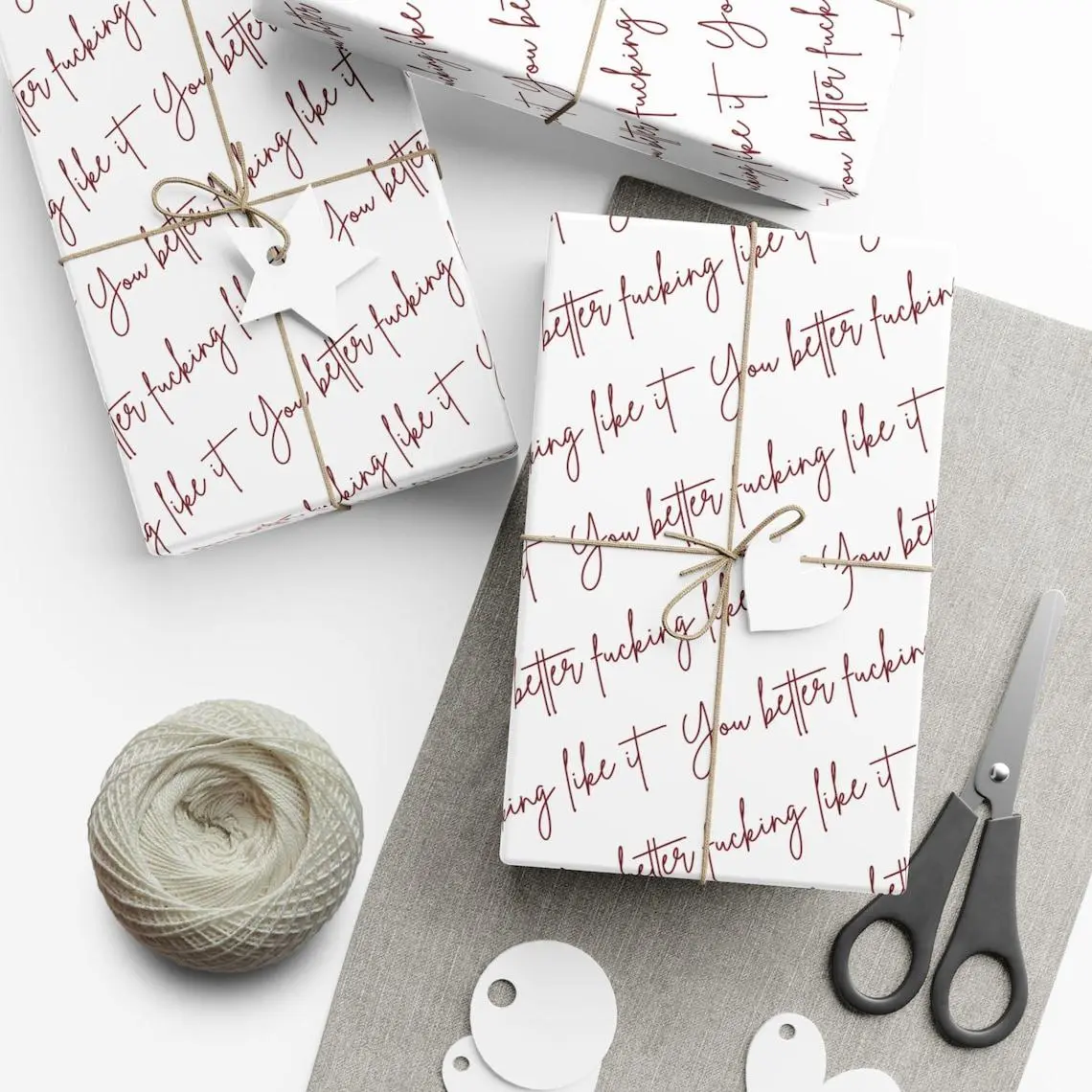 You Better Fucking Like It, Rude Wrapping Paper, Sarcastic Gift, Gift for Friends Wrapping Paper, Funny Gift Wrap, Unique Wrapping Paper