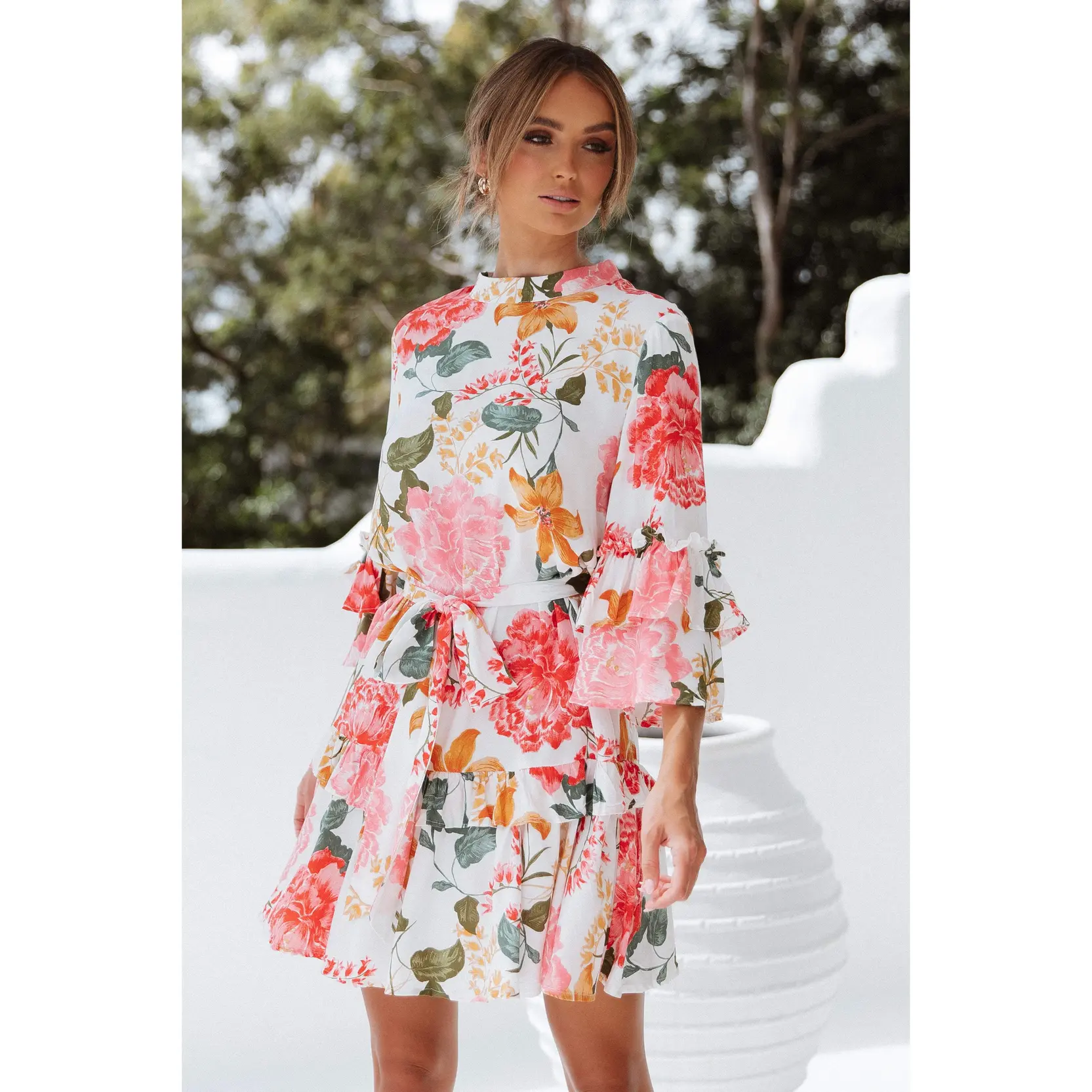 Peta Dress - White