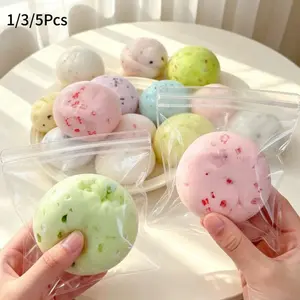 Creamy craft balls, Squishy ball, colorful slow-rebound stress-relieving toys, sensory sound stress-relieving balls, anti-anxiety hand soothing devices, and cute, soft finger toys, ideal for relieving stress. Suitable gifts for children and friends
