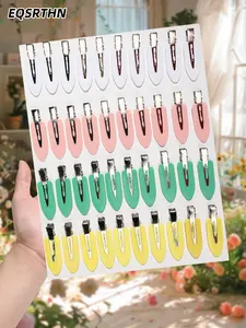 40Pcs Professional No Crease Hair Clips for Makeup Application & Styling - Seamless Hair Clips for Skincare, No Bend Leaf Hair Barrettes, Hairpins for Women Girls, Claw Clips