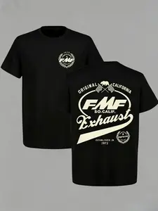 180g[100%cotton]TikTok Shop Deals FMF Racing Fuel 1973 Graphic Tee (Viral) summer outfits vintage motocross street style printed top