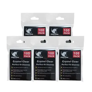 Premium Card Sleeves Standard Size Clear Card Sleeve Fits Inner Card Sleeves Perfect for Double-sleeving and Compatible with MTG