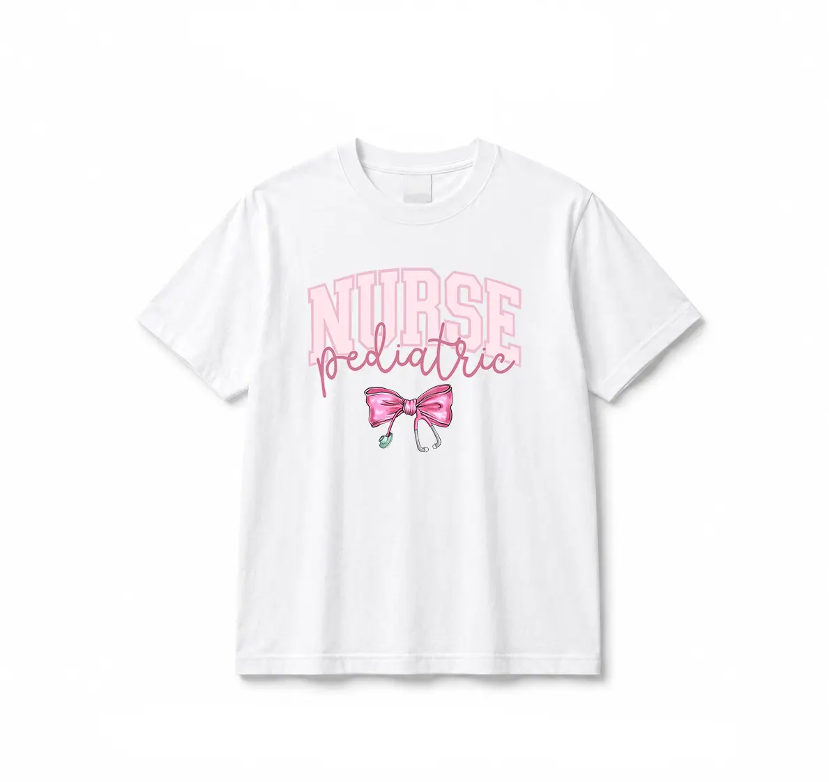 Pink Bow Pediatric Nurse shirt Peds Nurse tshirts Pediatric Sweater Picu Nurse shirt Pediatrics Nurse Shirt Gifts For Nurses