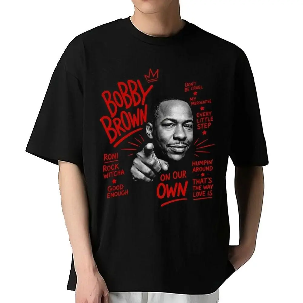 Bobby Brown Vintage Graphic Tee Vintage 90s Rap Hip Hop Oversized T-Shirt
