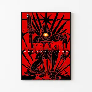 [New Gaming Decor - Sale Up To 40%] [Unframe] Ultrakill Resurrection Robot Poster, Futuristic Combat Wall Art, Sci-Fi Action Artwork, Gaming Room Decor, FPS Fan Gift
