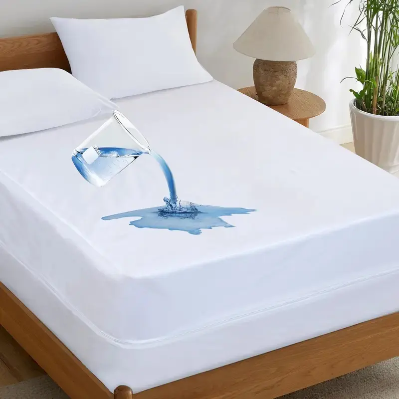 Zippered Mattress Encasement - Waterproof Mattress Protector Queen Size Bed - Mattress Pad Cover Encasement Twin Full King