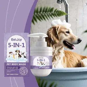 Eeljoy Pet Shampoo Gentle Cleaning Care, Keeps Fur Smooth and Lustrous, Suitable for All Pets, Effective Grooming Solution