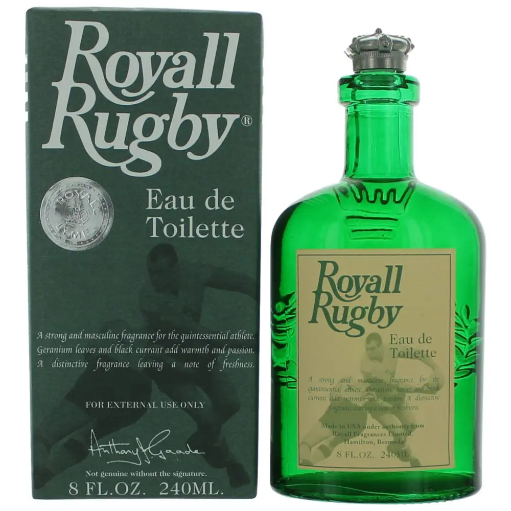 Royall Fragrances Royall Rugby, Authentic Eau De Toilette Splash for Men, Classic Cologne Scent, 8 oz Bottle