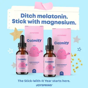JoySpring Nighttime Routine Calmify 2 Pack – Liquid Magnesium Citrate with Chamomile & Passion Flower | Daily Calming Support