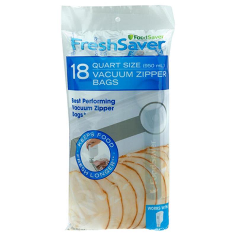 FoodSaver Qt-Size Airtight Seal Rectangular Food Storage Containers (0.3lb, 5x1.5x9.1in) - 18-Count Vacuum Pack Mini Snack Bags, Handheld Vac Ready, Reusable Storage Solutions for Kitchen Use, Maintains Freshness