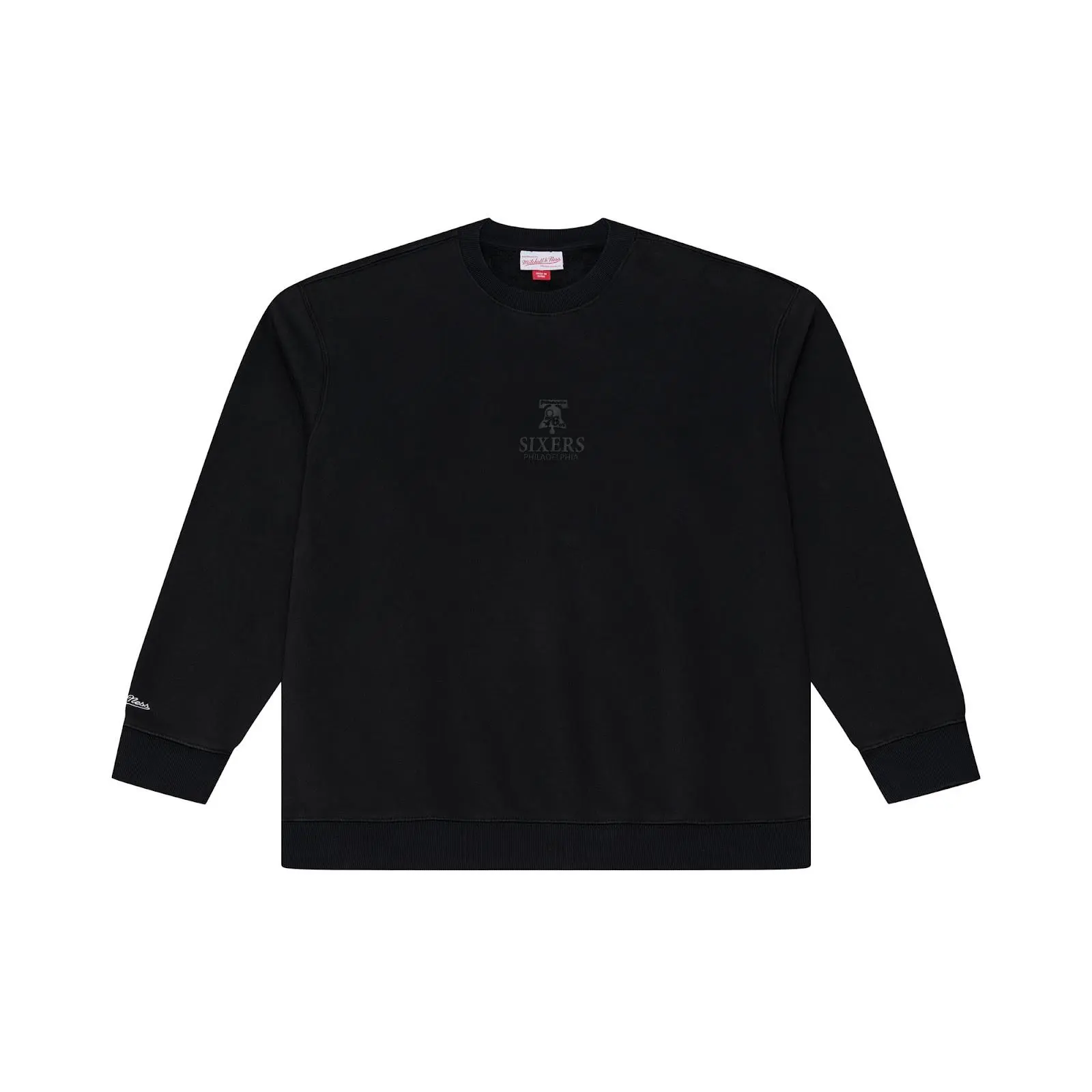 NBA CORE ESSENTIALS FLEECE CREW PHILADELPHIA 76ERS Throwback Crewneck Vintage Fan Gear Mitchell & Ness