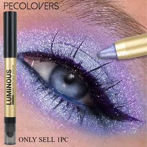 1pc Luminous Glitter Eye Definer - Velvety Soft Texture & Buildable Shine, Beginner-Friendly Easy Control, Suits Beauty Lovers & Everyday Stylish Makeup - Multi-Finish Eyeshadow Pen